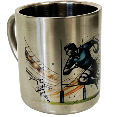 Tasse rugby en inox double paroi 200 ml (1/2)