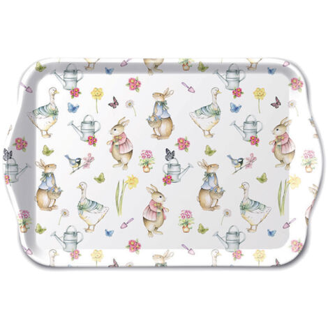 Petit Plateau Rectangulaire Olives Et Citrons – AMBIENTE, Mélamine Beige