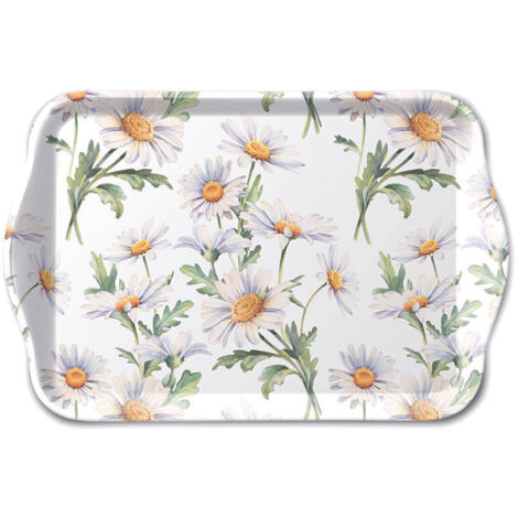 Petit plateau rectangulaire Belles Marguerites (1/3)