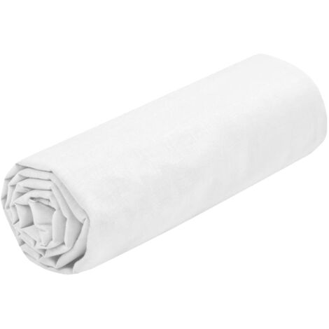 Drap housse uni 140 x 190 cm collection Eden (1/4)