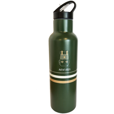 Gourde isotherme en inox bouchon sport 590 ml - Aventurier (1/2)