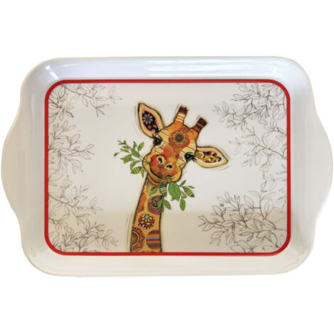 Mini plateau en mélamine girafe Kook (1/2)