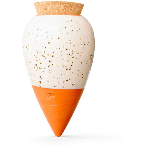 Olla Pépin en terre cuite finition blanc grainé (1/4)