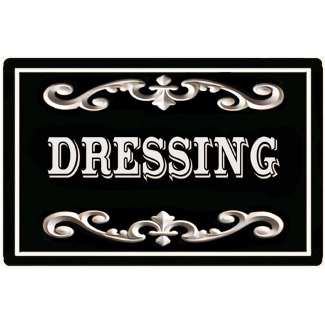 Plaque de porte en métal Dressing (1/2)