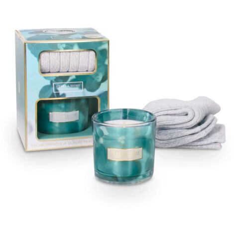 Coffret cadeau bougie apaisement et paire de chaussettes (1/3)