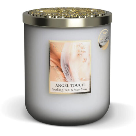 Grande bougie Caresse de lAnge - Heart and Home - 75 h (1/2)