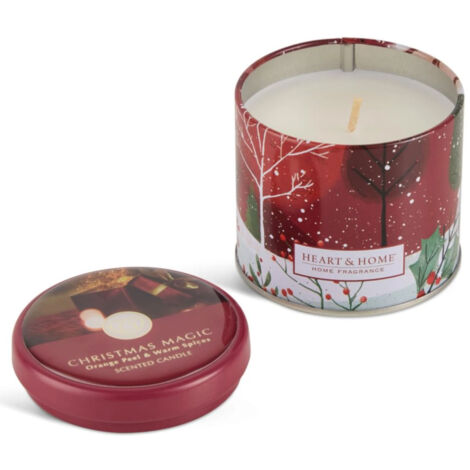 Bougie nomade en boîte métal - Magie de Noël (1/2)