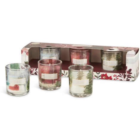 Coffret cadeau 3 bougies votives Heart and Home (1/2)