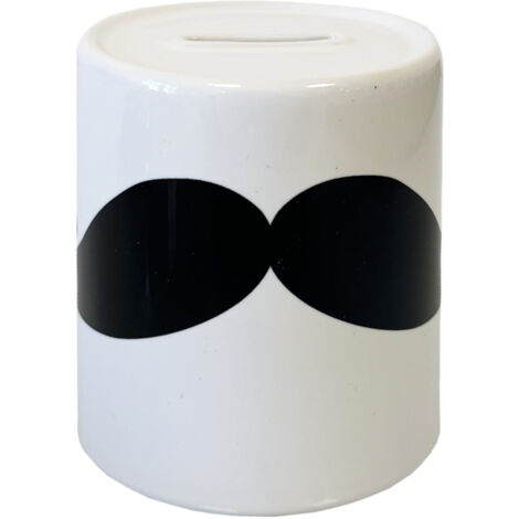 Tirelire en céramique par Cbkreation - Moustache (1/2)