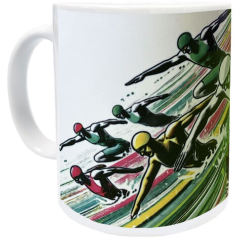 Mug Natation en céramique blanche (1/2)
