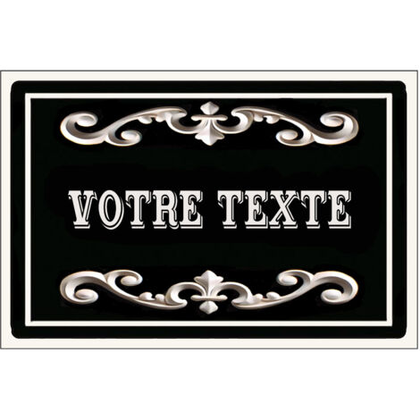 Plaque de porte en métal personnalisée – Imprimée en France – Dimensions 15x10cm – Résistante et durable