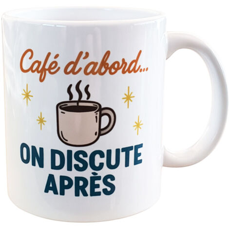 Mug en céramique Café dabord
on discute après 35 cl (1/2)