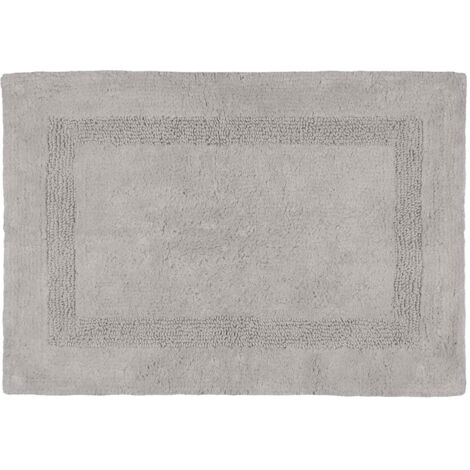 Tapis de bain gris taupe en coton  50 x 80 cm (1/2)