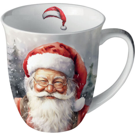Mug en porcelaine fine Père Noël  0,4 litre