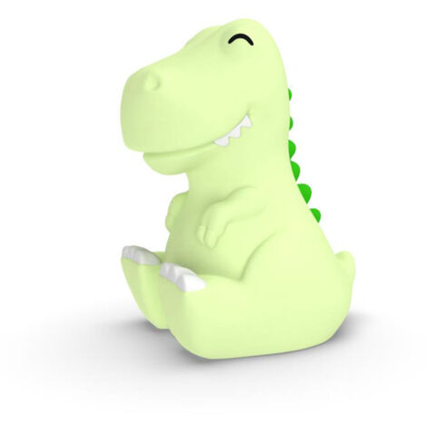 Veilleuse rechargeable souple dinosaure vert (1/5)