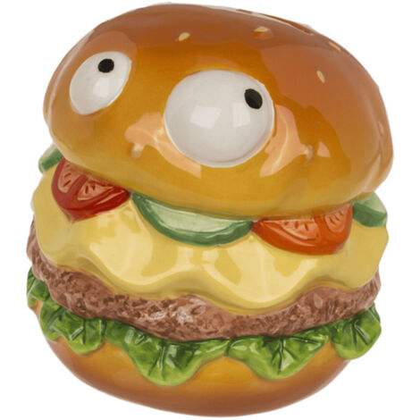 Tirelire burger en céramique 12 x 11 cm (1/5)