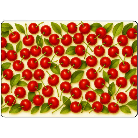 Planche à découper cerises gourmandes  28,5 × 20 cm