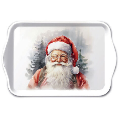Mini Plateau en mélamine  Père Noël (1/2)
