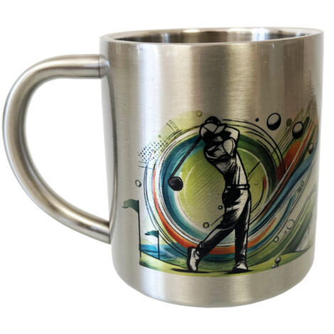 Tasse inox double paroi golf 200 ml (1/2)