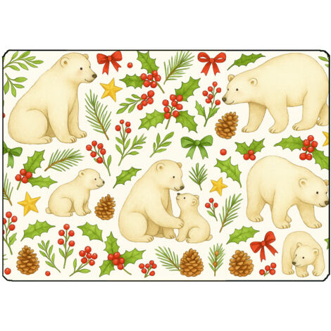 Planche à découper ours polaires 28,5 × 20 cm (1/2)