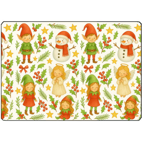 Planche à découper personnages de Noël 28,5 × 20 cm (1/2)