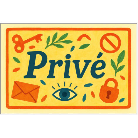 Plaque de porte métal - doré - 25x8 cm - Atmosphera créateur d