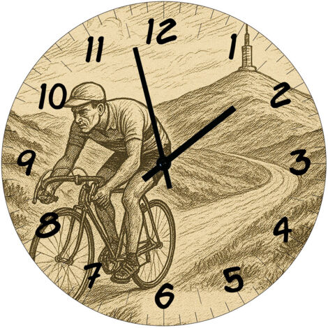 Horloge murale cycliste montée du Ventoux 29 cm (1/2)