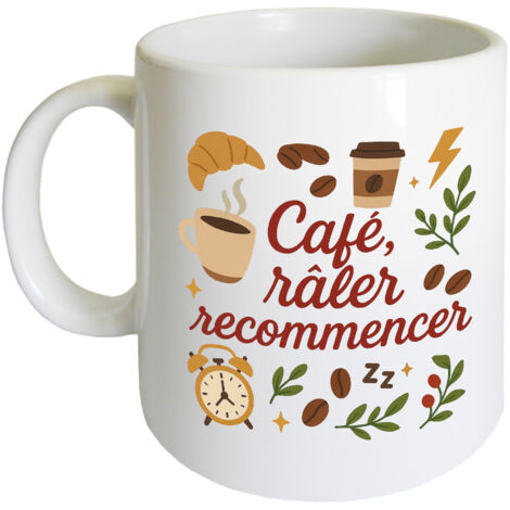 Mug café râler recommencer CBKréation (1/2)