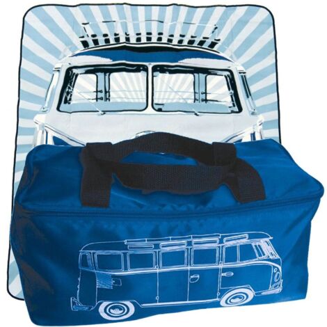 Couverture de pique nique Volkwagen bleu (1/2)