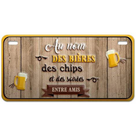 Magnet Au Nom des Bières en Métal (1/2)