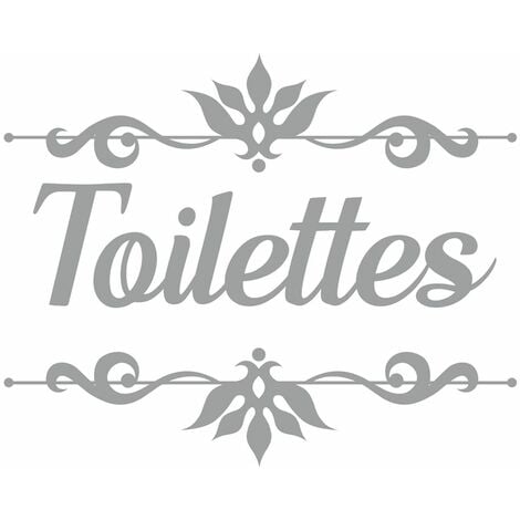 Sticker décoratif de porte toilettes