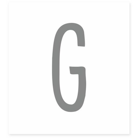 Sticker de décoration murale Lettre G - Gris (1/2)