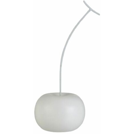 Statuette déco Cerise Blanche Mat 22 cm