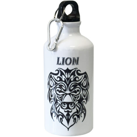 Gourde aluminium signe astrologique by Cbkreation - Lion (1/2)