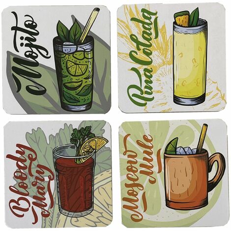 4 sous verres -  Cocktails Party (1/2)