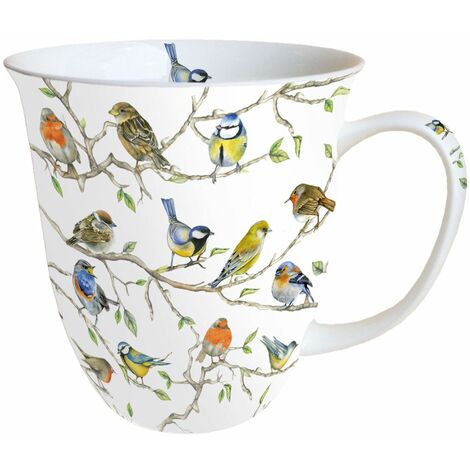Tasse en Porcelaine Fine - Birds Meeting (1/2)