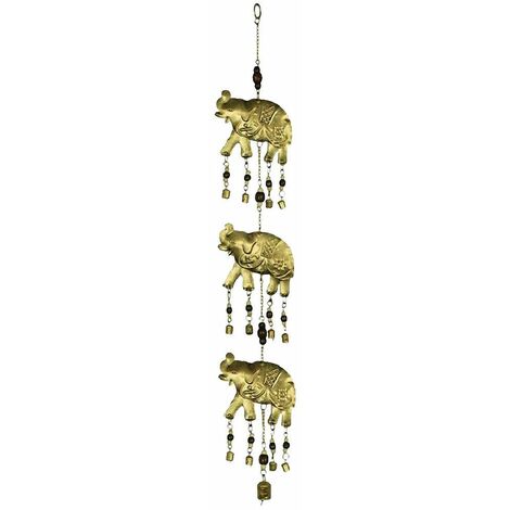 Mobile métal clochettes 3 Éléphants (1/2)