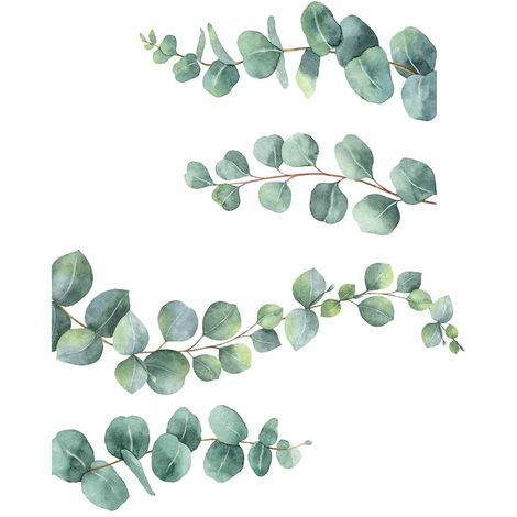 Décoration murale adhésive eucalyptus (1/2)