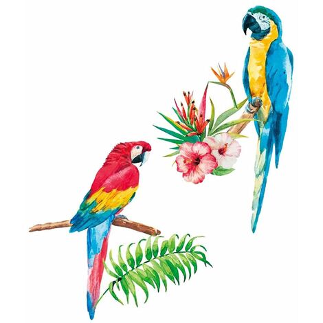 Stickers muraux perroquets (1/2)