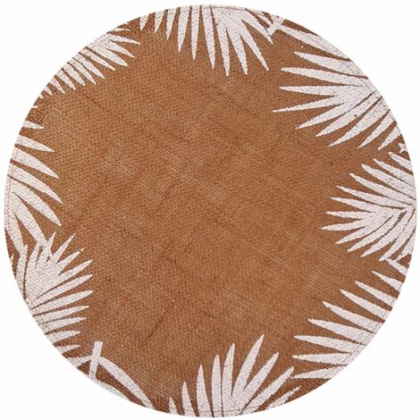 Set de table rond Tropical marron (1/2)