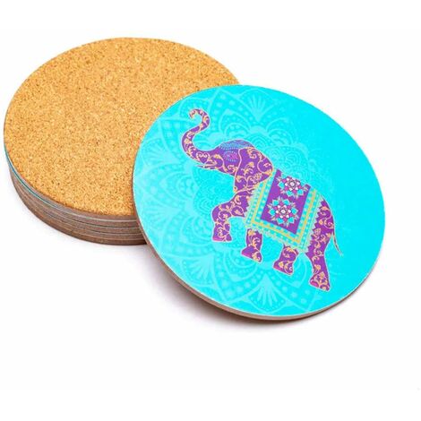 Lot De 6 Sous-verres BARDAK ALTI – Personnages Turques Anciens – Décor Oriental – Multicouleur