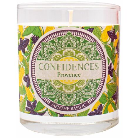 Bougie parfumée menthe basilic fabriquée en provence 280 g (1/3)