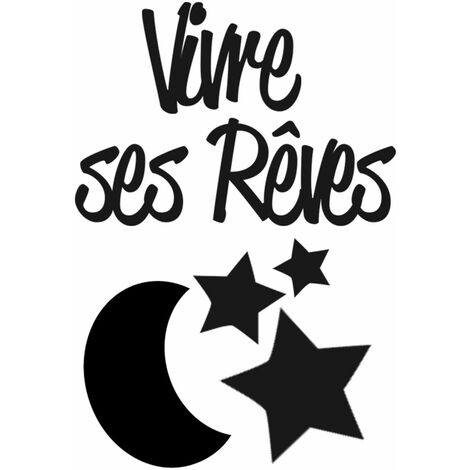 Autocollant Mural Vivre ses Rêves (1/2)