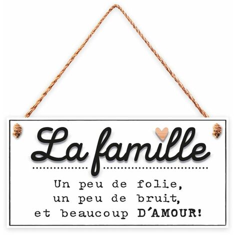 Plaque à suspendre La famille 20 cm (1/2)