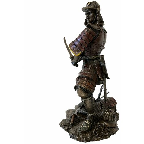 Parastone Statue Samurai Art aspect bronze Doré