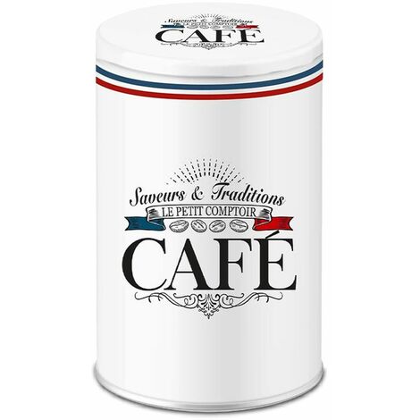 Boite blanche pour ranger le café style frenchy (1/2)
