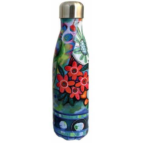 Bouteille isotherme en inox Fleurs By Allen (1/2)