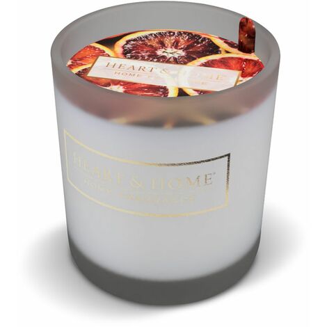 Petite bougie à la cire de soja orange sanguine (1/2)