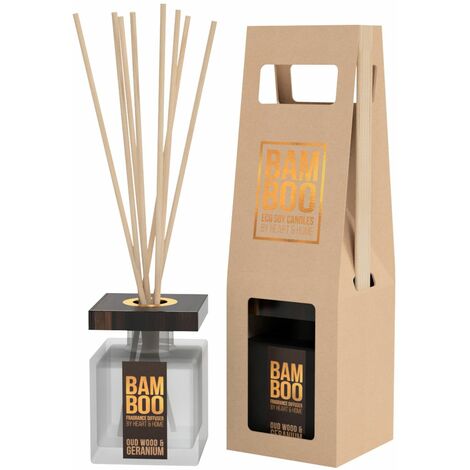 Diffuseur à bâtons éco responsable - Géranium - Bois de Oud (1/3)