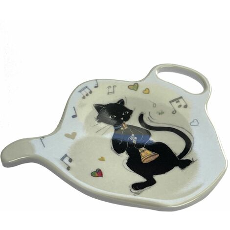 Soucoupe Pour Sachet De Thé KIUB Chaton Sur Le Bureau, Mélamine